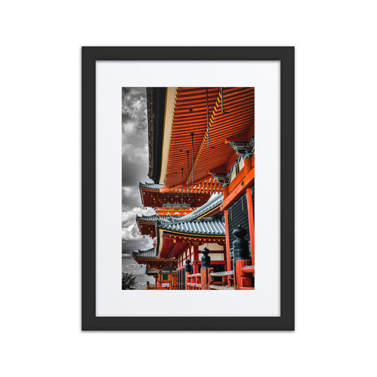 Framed Poster Of Kiyomizu-dera Temple in Kyoto - Blue Bamboo Enterprises