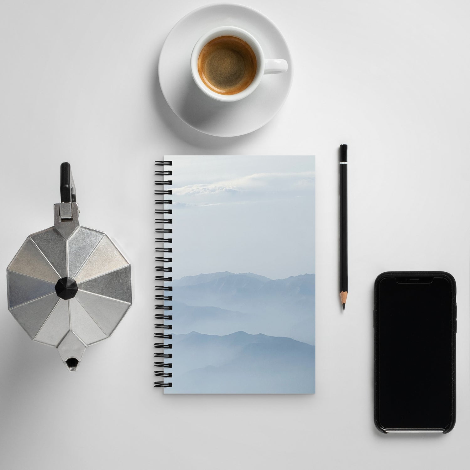Atmospheric Spiral notebook - Blue Bamboo Enterprises