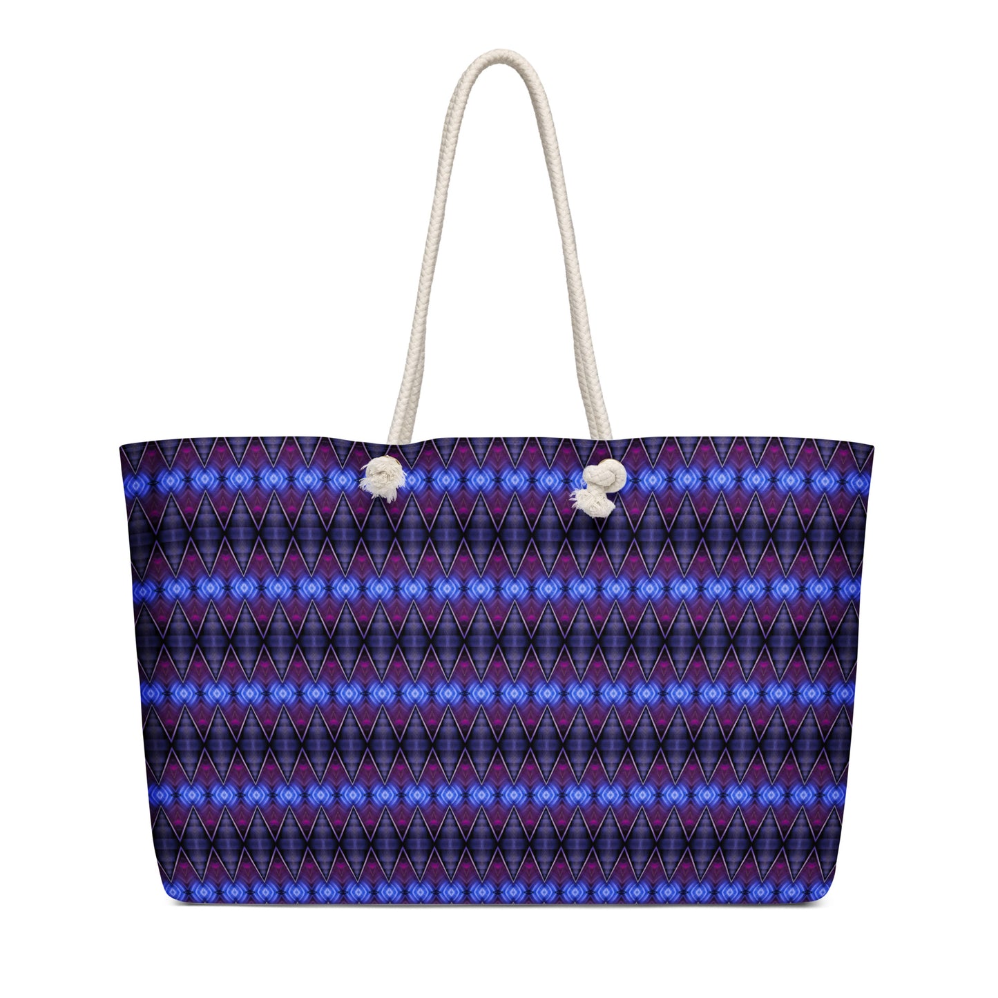 Escalator. The oversized weekender bag - Travel Tote with Rope Handles - Blue Bamboo Enterprises
