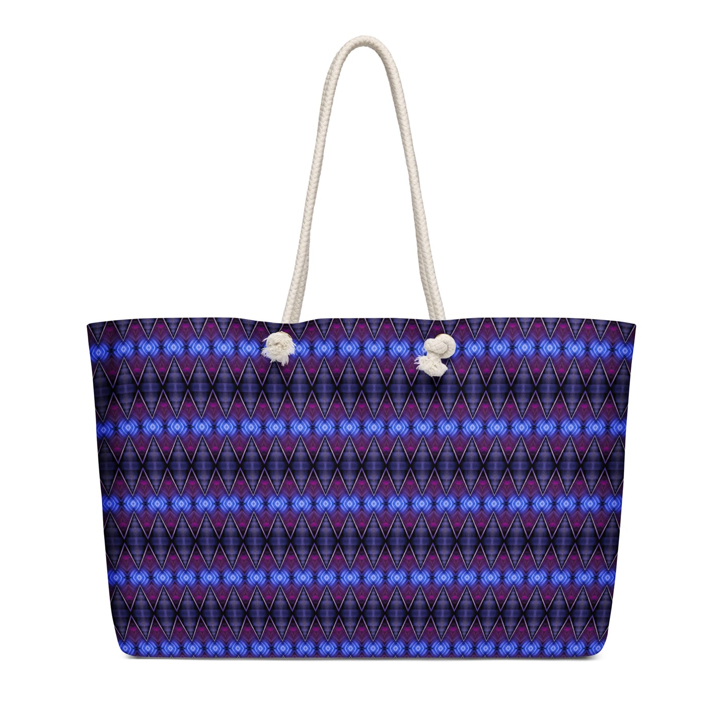 Escalator. The oversized weekender bag - Travel Tote with Rope Handles - Blue Bamboo Enterprises 