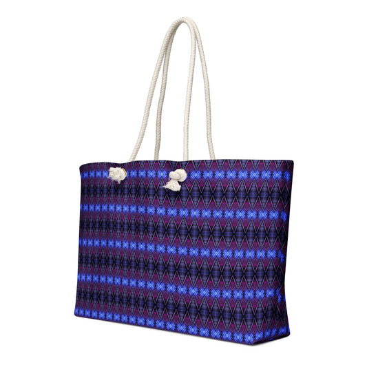 Escalator. The oversized weekender bag - Travel Tote with Rope Handles - Blue Bamboo Enterprises 